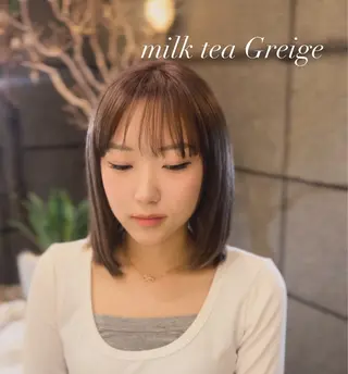 セミロング カラー ブリーチモデル✂︎ カラー特化✨ひかり/のヘアスタイル