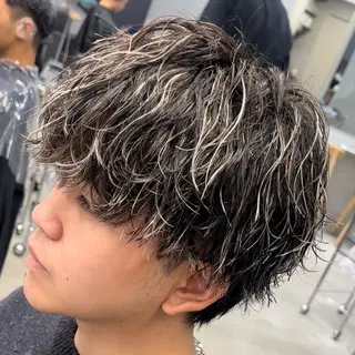 ミディアム カラー ヘアアレンジ メンズ fifth 石川 凪のヘアスタイル
