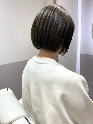 ショート カラー ヘアアレンジ ボブ/ミニボブ/ 立河今日子のヘアスタイル