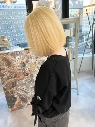 ミディアム カラー デザイン×ダブルカラ ーHarusa🎀のヘアスタイル