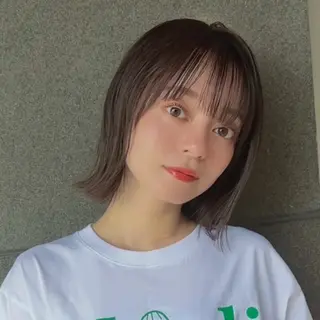 ショート カラー 顔周り✂️透明感 レイヤー/みっきーのヘアスタイル