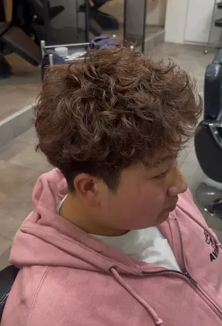カラー パーマ メンズ QOL円山 SHOTAのヘアスタイル