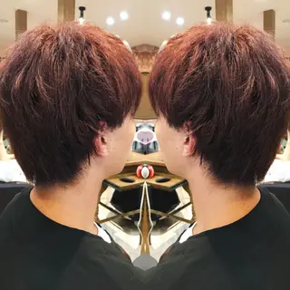 ショート カラー メンズ 重政 和樹のヘアスタイル