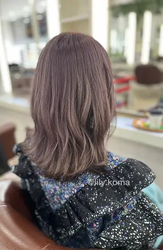 ミディアム カラー 🐥こ ま🐥のヘアスタイル