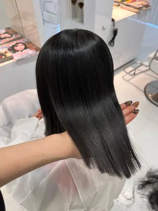 セミロング カラー パーマ TaNa. 笑南(えみな)のヘアスタイル