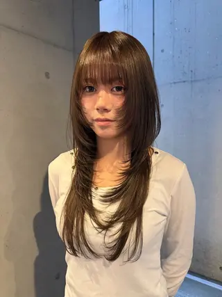 ロング カラー 似合わせレイヤー/ ウルフ/山本祐輔のヘアスタイル