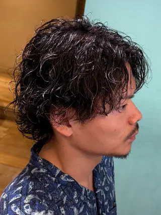 ショート パーマ 実績のメンズパーマ/ スナップフォト見てねのヘアスタイル