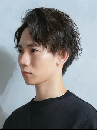 ショート パーマ メンズ 中島 一将のヘアスタイル