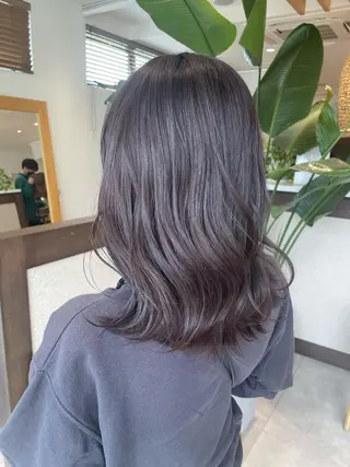 ミディアム カラー 高木 櫻のヘアスタイル