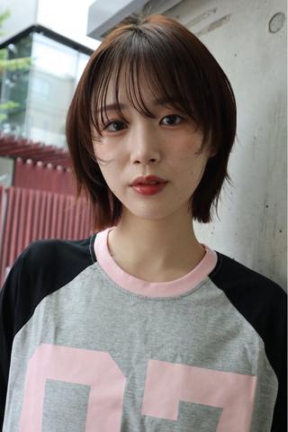 ショート レイヤー/透明感 カラー/ましろのヘアスタイル