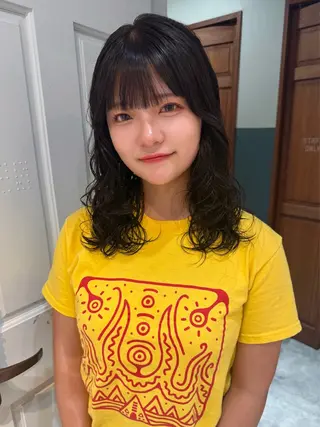 ミディアム カラー パーマ mai / linoah˚✧のヘアスタイル