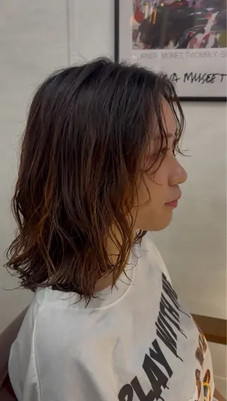 ミディアム パーマ ooitヨシダ ミナミのヘアスタイル
