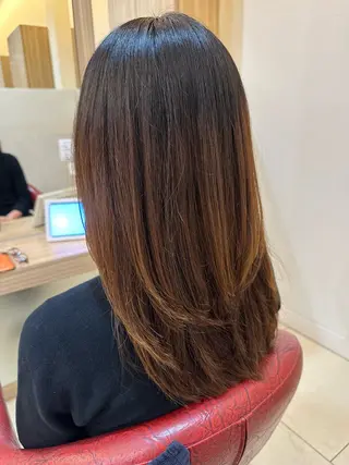 ロング ナチュラルヘア 神田一瑳のヘアスタイル