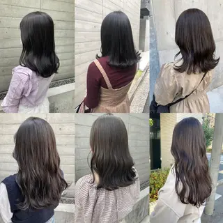 セミロング ✨色持ちの良い艶 カラー✨蟹江真世のヘアスタイル