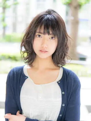 ミディアム 永野 良一のヘアスタイル
