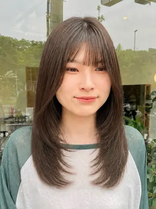 セミロング yukii しまむら のぞみのヘアスタイル