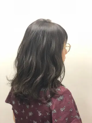 ミディアム カラー コレットヘアー 田中アヤノのヘアスタイル