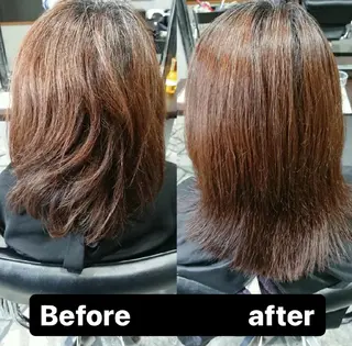 ミディアム 安藤 博昭のヘアスタイル