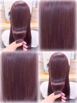 ロング カラー 🪽ラベンダーカラー 暗髪透明感🪽レイナのヘアスタイル