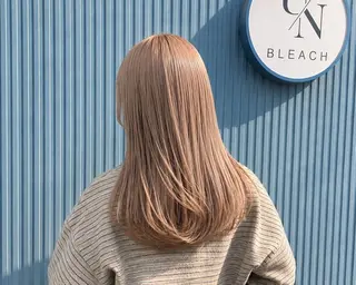 セミロング カラー 《髪質改善 UN BLEACH》のヘアスタイル