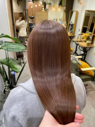 ロング カラー うる艶カラー 顔周りカット♡ikuのヘアスタイル