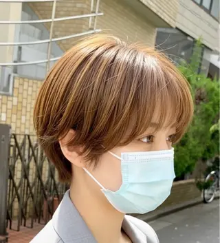 ショート カラー ショート/ボブ /髪質改善/内山翔太のヘアスタイル