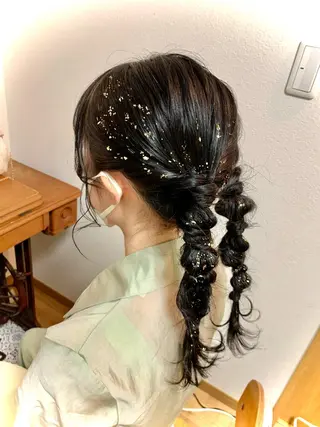 ロング ヘアアレンジ 橋口 由佳子のマツエク・マツパデザイン