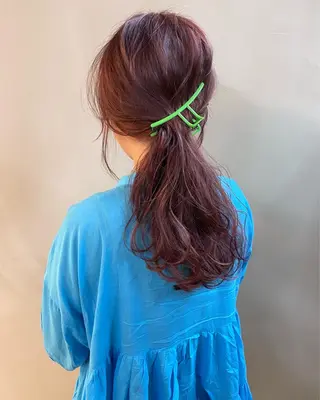 セミロング カラー パーマ ヘアアレンジ メンズ キッズ ネイル マツエク・マツパ アイブロウ tatsumi/ボブ ウルフ/レイヤーのヘアスタイル