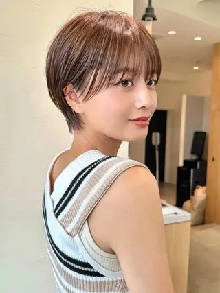 ショート ショート上手い人/ 銀座/なかじのヘアスタイル