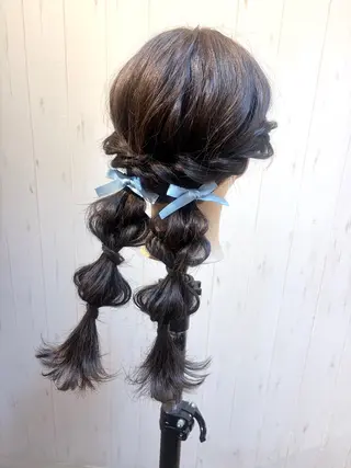 ヘアアレンジ 神野 楓のヘアスタイル