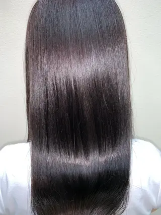 ロング パーマ ブリーチでもできる 縮毛矯正相原慎🌈のヘアスタイル