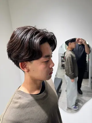 ショート パーマ メンズ 池田 勇児のヘアスタイル
