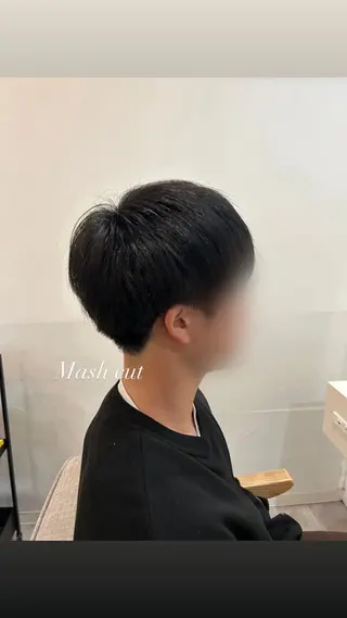 ショート メンズ Aimi/カット/ 縮毛/熊谷のヘアスタイル