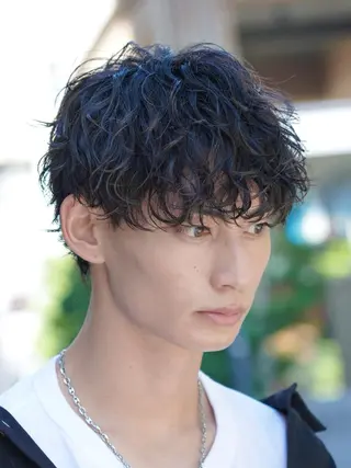 ショート パーマ メンズ SENTA✨メンズ パーマ✨fifth栄のヘアスタイル