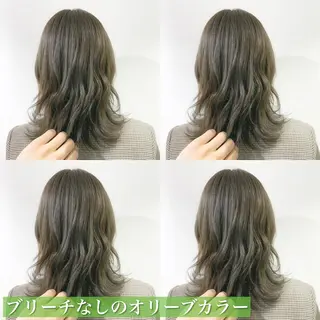 ミディアム カラー navile原宿 yumaのヘアスタイル