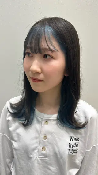 セミロング カラー recipe 黒木 彩那のヘアスタイル