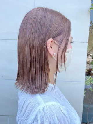 ミディアム カラー 渡辺 まみのヘアスタイル