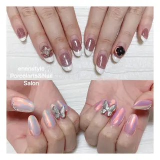 ミディアム ネイル 🐾enen style 🐾のネイルデザイン