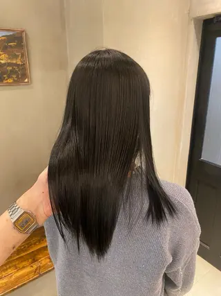 セミロング 新宿/顔周りカット +レイヤー=しずく♩のヘアスタイル