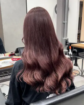 ロング カラー ENA💗NEXT /ハイトーンエクステのヘアスタイル