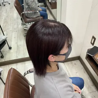 ミディアム カラー SHUN/名駅/ ツヤ髪/透明感🖤のヘアスタイル