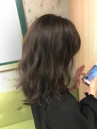 セミロング カラー パーマ 髪質改善🌟 TAKERUのヘアスタイル