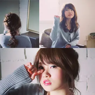 ロング カラー ヘアアレンジ 工藤 久美のヘアスタイル