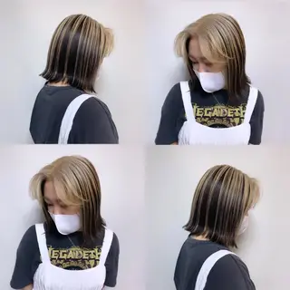 カラー Shiho お洒落な エクステ♡ハイトーンのヘアスタイル
