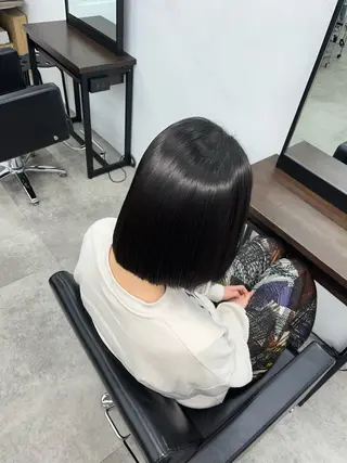 ショート 縮毛矯正/髪質改善 /艶カラー/こうめいのヘアスタイル