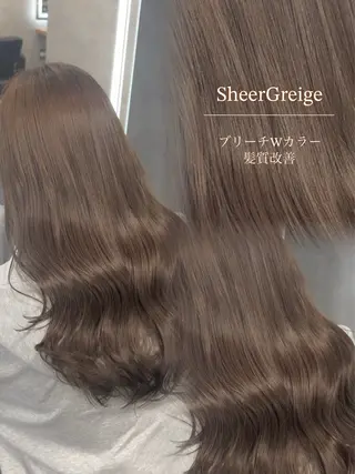 ロング カラー 赤みなし ×透明感🫧YUNAのヘアスタイル