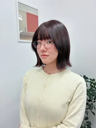 ミディアム カラー ENV船橋 櫻井ちののヘアスタイル