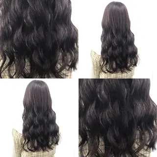 セミロング カラー パーマ ヘアアレンジ メンズ キッズ ネイル マツエク・マツパ 上品＆韓国風 🥀海心🥀のヘアスタイル