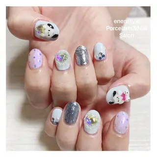 ミディアム ネイル 🐾enen style 🐾のネイルデザイン