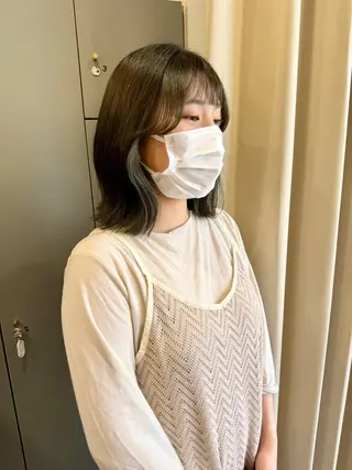 ミディアム カラー 大人のボブパーマ ˗ˋˏairiˎˊ˗のヘアスタイル